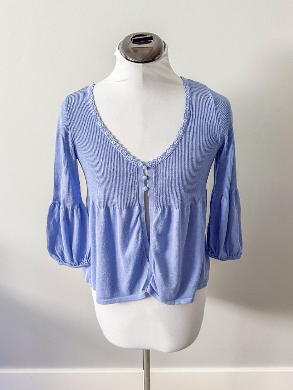 August Silk Periwinkle Top